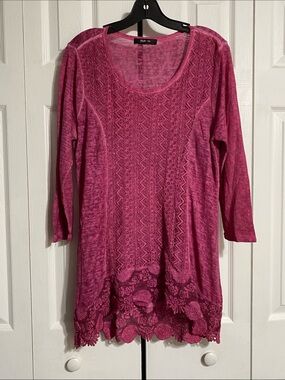 Style & Co lightweight tunic top knit shirt size M /L